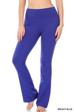 PREMIUM COTTON FOLD OVER YOGA FLARE PANTS