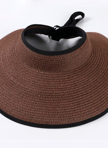 STRAW VISOR SUN HAT