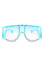 Oversize Square Fashion Shield Visor Sunglasses