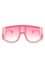 Oversize Square Fashion Shield Visor Sunglasses