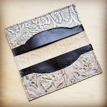 Embossed Leather Wallet in Gilded Cowboy