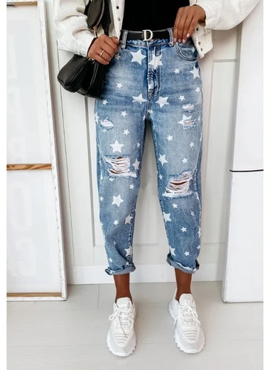 Stars Distressed Jeans