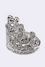 Cubic Zirconia Crown Ring