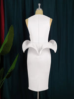 Monica Floral Wrap Bodycon Dress