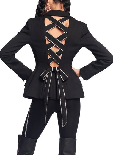 Rachel- Spliced Lace Blazer