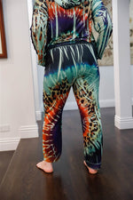 Dakota Multi Color Print Hooded Top & Pants Set