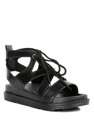VOOPRET TIE-UP FLAT SANDALS