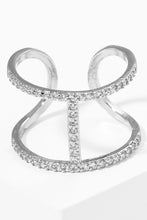 CZ Gold-Dipped Double Stack Adjustable Ring