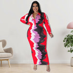 Adeline Mid Abstract Dress