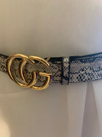 Women’s Inspired Reptile print belt