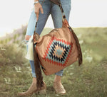 Vintage Aztec print Fabric Bag